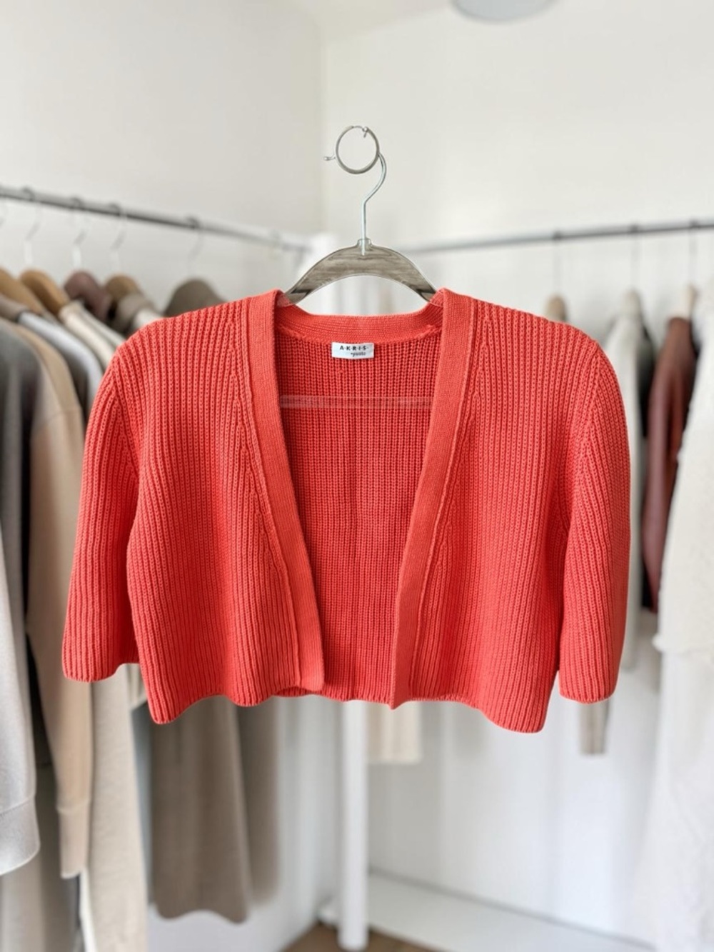 AKRIS PUNTO Knit Open Cardigan